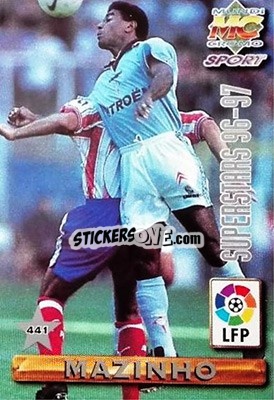 Sticker Mazinho / Eusebio - Las Fichas De La Liga 1996-1997 n. 441 - Mundicromo