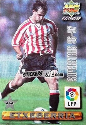 Sticker Etxeberria / Ziganda - Las Fichas De La Liga 1996-1997 n. 444 - Mundicromo