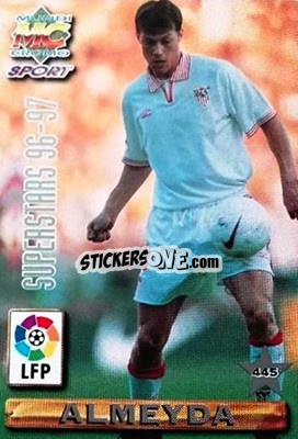 Sticker Almeyda / Ramis - Las Fichas De La Liga 1996-1997 n. 445 - Mundicromo