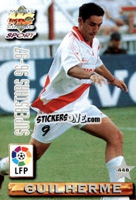 Sticker Guilherme / Morales - Las Fichas De La Liga 1996-1997 n. 448 - Mundicromo