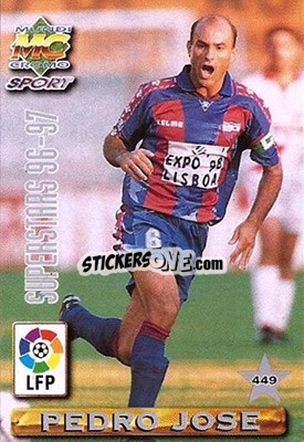 Figurina Visnjic / Pedro José - Las Fichas De La Liga 1996-1997 - Mundicromo