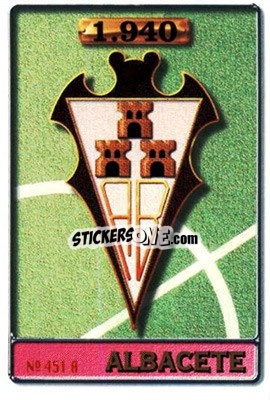 Sticker Albacete - Jesus - Las Fichas De La Liga 1996-1997 - Mundicromo