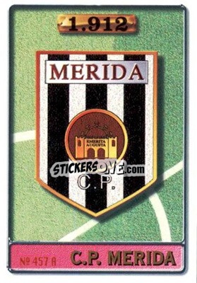 Sticker Mérida - Mariano - Las Fichas De La Liga 1996-1997 - Mundicromo