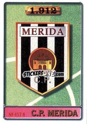 Sticker Mérida - Mariano - Las Fichas De La Liga 1996-1997 n. 457 - Mundicromo