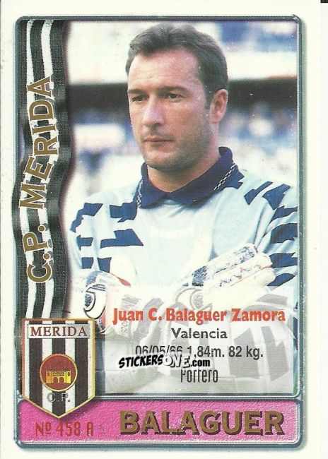 Sticker Balaguer / Q. Martin - Las Fichas De La Liga 1996-1997 n. 458 - Mundicromo