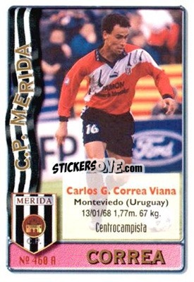 Sticker Correa / Baroja - Las Fichas De La Liga 1996-1997 - Mundicromo