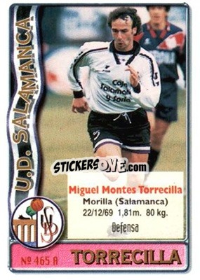 Cromo Torrecilla / Agostinho - Las Fichas De La Liga 1996-1997 - Mundicromo