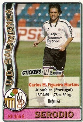 Cromo Serodio / Nuno Afonso - Las Fichas De La Liga 1996-1997 - Mundicromo