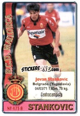 Cromo Stojikovic / Stankovic - Las Fichas De La Liga 1996-1997 - Mundicromo