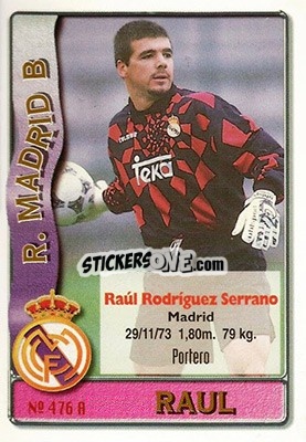 Sticker Raul / Rivera - Las Fichas De La Liga 1996-1997 n. 476 - Mundicromo