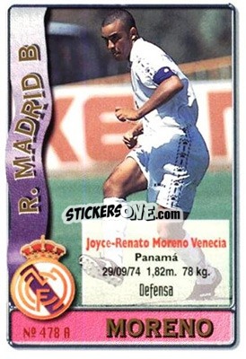 Cromo Guerrero / Moreno - Las Fichas De La Liga 1996-1997 - Mundicromo