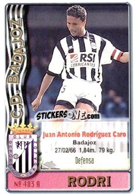 Cromo Rodri / Patri - Las Fichas De La Liga 1996-1997 - Mundicromo