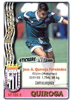 Sticker Quiroga / Muf - Las Fichas De La Liga 1996-1997 n. 486 - Mundicromo