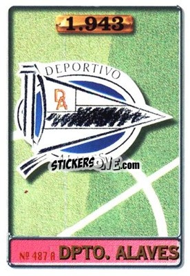 Sticker Alavés - Villanova - Las Fichas De La Liga 1996-1997 - Mundicromo