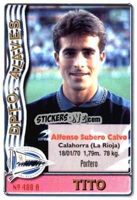 Cromo Tito / Karmona - Las Fichas De La Liga 1996-1997 - Mundicromo