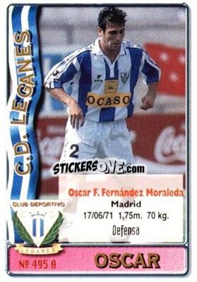 Sticker Vidal /  Oscar - Las Fichas De La Liga 1996-1997 n. 495 - Mundicromo