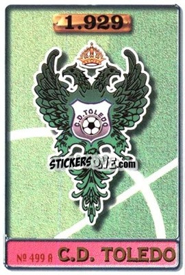 Sticker C.D Toledo / Herrero - Las Fichas De La Liga 1996-1997 - Mundicromo