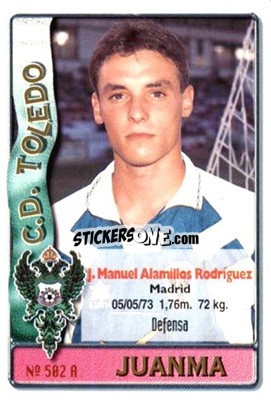 Sticker Juanma / Radovic - Las Fichas De La Liga 1996-1997 - Mundicromo