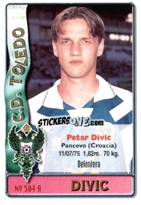 Sticker Divic - Delgado - Las Fichas De La Liga 1996-1997 - Mundicromo