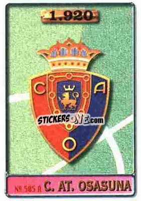 Sticker Osasuna / Palacios - Las Fichas De La Liga 1996-1997 - Mundicromo