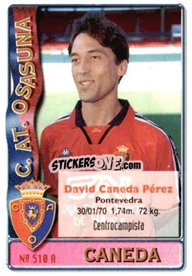 Figurina Caneda / Simons - Las Fichas De La Liga 1996-1997 - Mundicromo