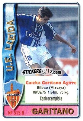 Sticker Angel Luis-Garitano - Las Fichas De La Liga 1996-1997 - Mundicromo