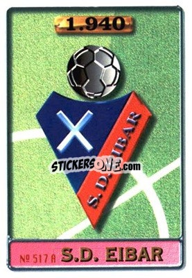 Sticker S.D Eibar - Olano - Las Fichas De La Liga 1996-1997 - Mundicromo