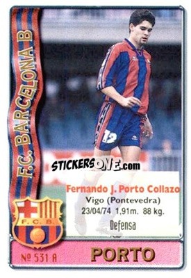 Sticker D'Marcellus - Porto - Las Fichas De La Liga 1996-1997 - Mundicromo