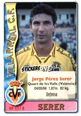 Cromo Prats /  Serer - Las Fichas De La Liga 1996-1997 - Mundicromo