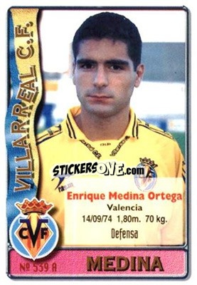 Figurina Parra / Medina - Las Fichas De La Liga 1996-1997 n. 539 - Mundicromo
