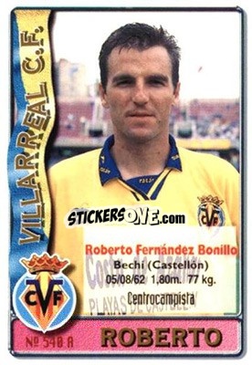 Figurina Pascual / Roberto - Las Fichas De La Liga 1996-1997 - Mundicromo