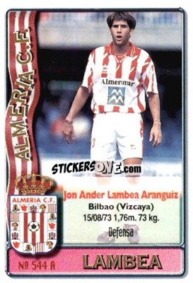 Sticker Lambea / Julio - Las Fichas De La Liga 1996-1997 - Mundicromo