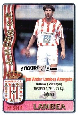 Sticker Lambea / Julio - Las Fichas De La Liga 1996-1997 n. 544 - Mundicromo