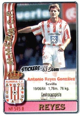 Cromo Dorado / Reyes - Las Fichas De La Liga 1996-1997 - Mundicromo