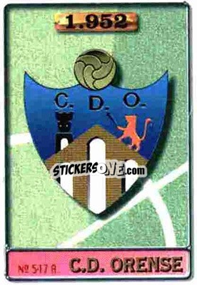 Sticker Ourense / Muguerza - Las Fichas De La Liga 1996-1997 - Mundicromo