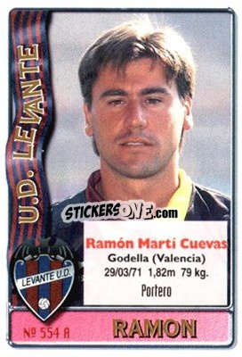 Cromo José Luis / Ramón - Las Fichas De La Liga 1996-1997 - Mundicromo