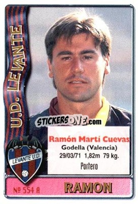 Figurina José Luis / Ramón - Las Fichas De La Liga 1996-1997 n. 554 - Mundicromo