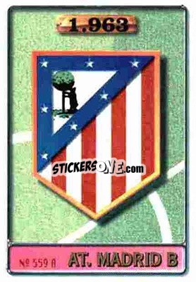 Sticker At. Madrid B - Chema - Las Fichas De La Liga 1996-1997 - Mundicromo