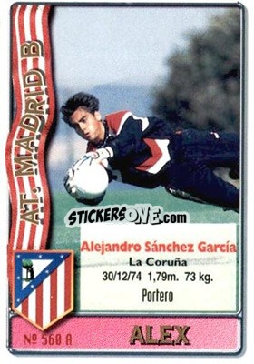 Sticker Alex /   Fede - Las Fichas De La Liga 1996-1997 n. 560 - Mundicromo