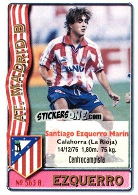 Sticker Ezquerro / De La Parra - Las Fichas De La Liga 1996-1997 n. 563 - Mundicromo