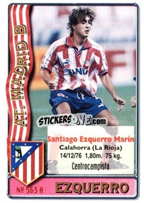 Figurina Ezquerro / De la Parra - Las Fichas De La Liga 1996-1997 - Mundicromo