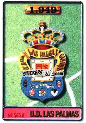 Figurina Las Palmas / Valerón - Las Fichas De La Liga 1996-1997 - Mundicromo