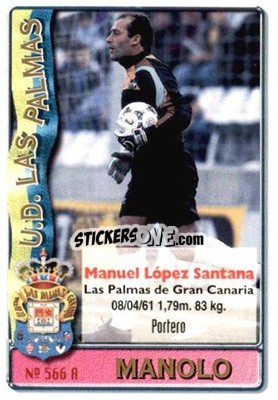 Sticker Manolo / Radojivic - Las Fichas De La Liga 1996-1997 - Mundicromo