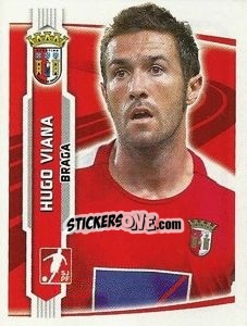 Sticker Hugo Viana - Futebol 2009-2010 n. 74 - Panini