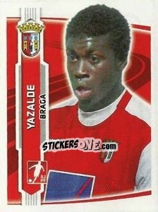 Sticker Yazalde - Futebol 2009-2010 - Panini