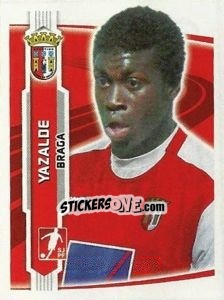 Sticker Yazalde - Futebol 2009-2010 n. 79 - Panini