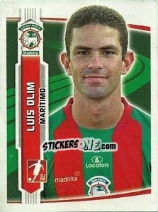Sticker Luis Olim - Futebol 2009-2010 n. 108 - Panini