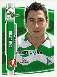 Sticker Carlitos - Futebol 2009-2010 n. 144 - Panini