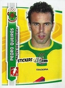 Sticker Pedro Queiros - Futebol 2009-2010 n. 185 - Panini