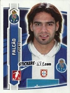 Sticker Falcao - Futebol 2009-2010 n. 218 - Panini